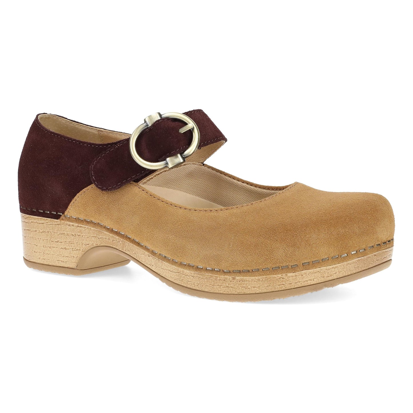 Tan Mulberry Burnished Nubuck Mary Jane,36