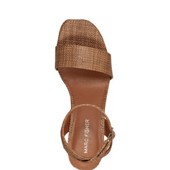 Marc Fisher Sadel Platform Sandal | Cognac