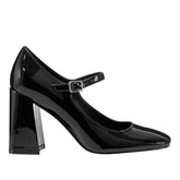 Marc Fisher Charin Block Heel Mary Jane | Black Patent