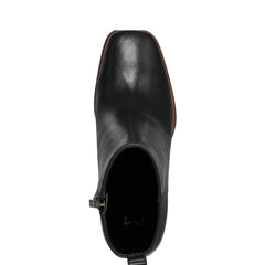 Marc Fisher Floria Square Toe Bootie | Black Leather