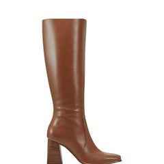 Marc Fisher Dreeam Block Heeled Boot | Tan Leather