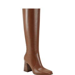 Marc Fisher Dreeam Block Heeled Boot | Tan Leather