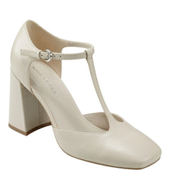 Marc Fisher Cyrene T-Strap Pump | Chic Cream