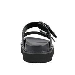 Marc Fisher Agusta Studded Slide Sandal | Black Leather