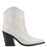 Marc Fisher Jalella Detailed Western Bootie | Ivory Leather