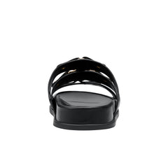 Marc Fisher Verity Flat Footbed Sandal | Black