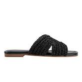Marc Fisher Narda Flat Sandal | Black