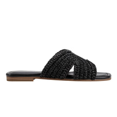 Marc Fisher Narda Flat Sandal | Black