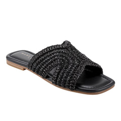 Marc Fisher Narda Flat Sandal | Black