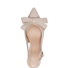 Marc Fisher Allon Bow Slingback Pump | Light Natural Patent