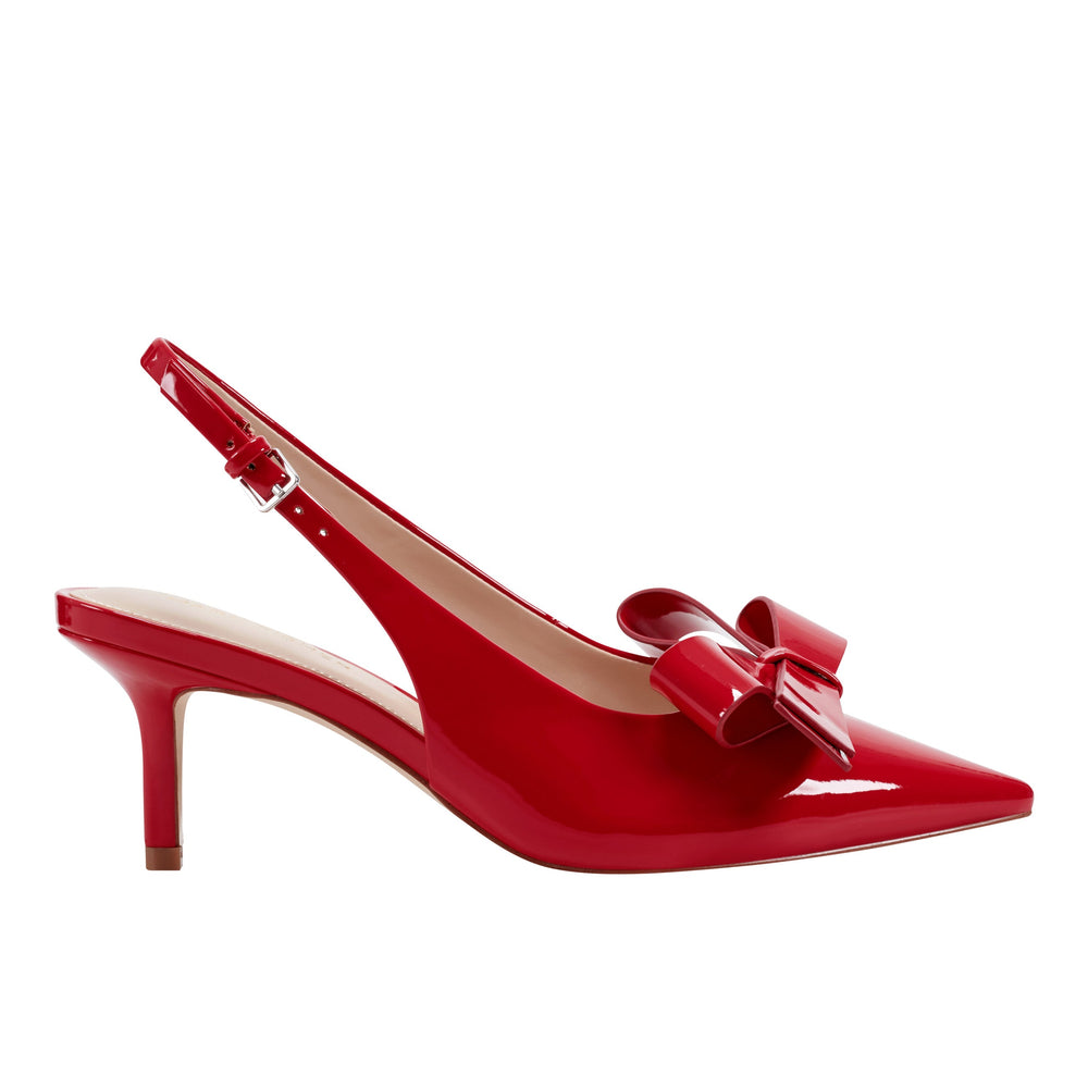 Marc Fisher Allon Bow Slingback Pump | Red Patent
