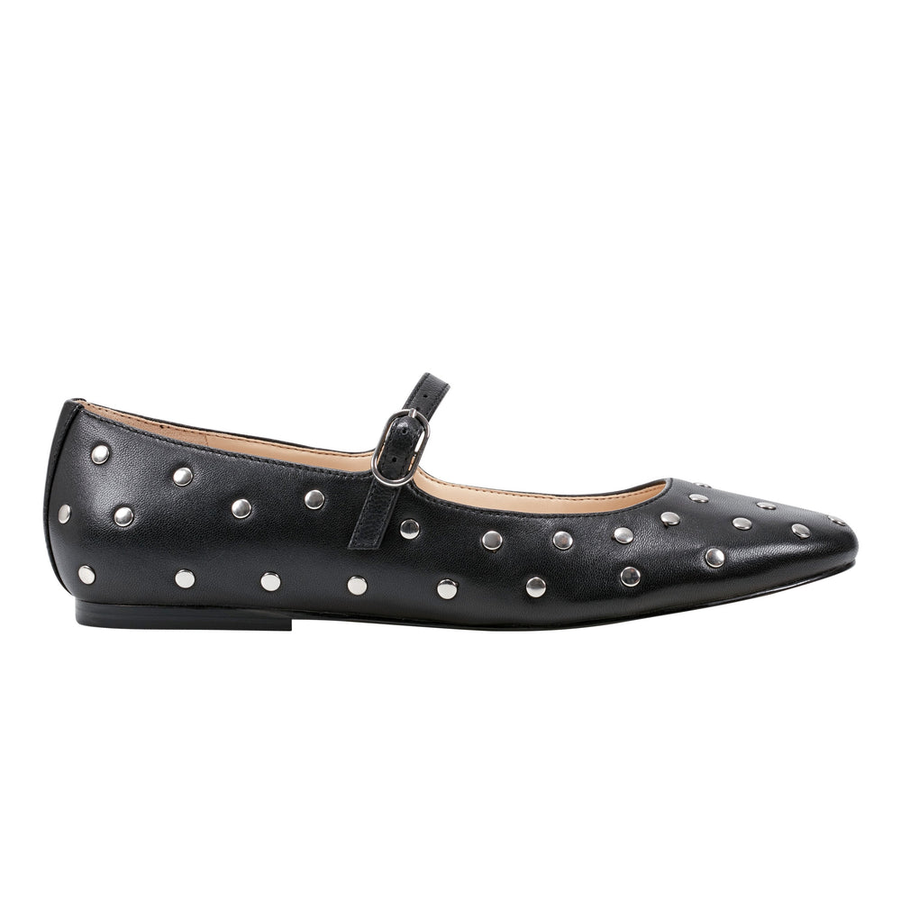 Marc Fisher Elizza Mary Jane Ballet Flat | Black Leather