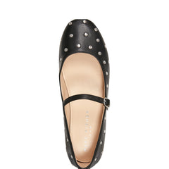 Marc Fisher Elizza Mary Jane Ballet Flat | Black Leather