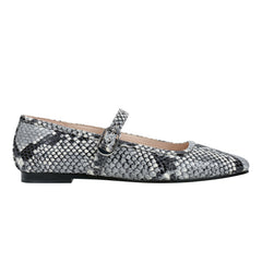 Marc Fisher Garissa Mary Jane Ballet Flat | Natural Snake