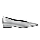 Marc Fisher Gunner Pointed Toe Flat | Silver