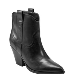 Marc Fisher Marlie Western Bootie | Black Leather