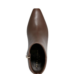 Marc Fisher Yanara Heeled Bootie | Dark Brown Leather