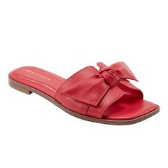 Marc Fisher Finey Flat Bow Sandal | Red