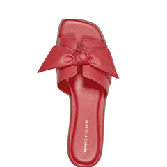 Marc Fisher Finey Flat Bow Sandal | Red