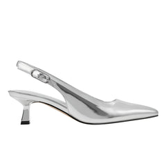 Marc Fisher Kory Slingback Pump | Silver Leather