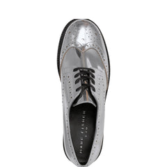 Marc Fisher Perrie Lace-Up Oxford | Silver Leather