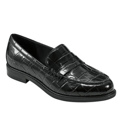 Marc Fisher Ilithia Loafer | Black Croco