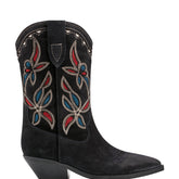 Marc Fisher Trista Western Boot | Dark Blue Suede