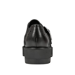 Marc Fisher Remona Monk Strap Loafer | Black Leather
