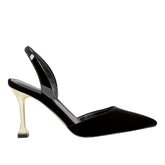 Marc Fisher Hadya Slingback Pump | Black Velvet