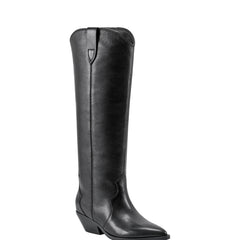 Marc Fisher Ander Western Boot | Black Leather