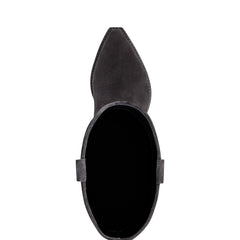 Marc Fisher Ander Western Boot | Dark Blue Suede