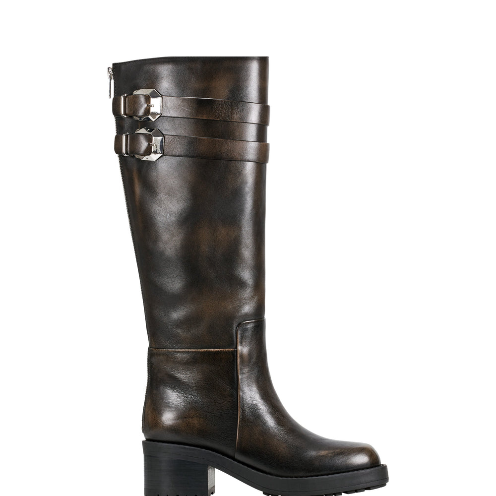 Marc Fisher Dariya Casual Boot | Dark Brown Leather