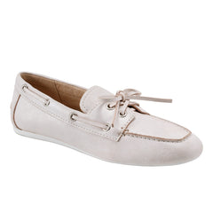Marc Fisher Uleena Boat Shoe In Light Natural Leather V Uleena Lna04 | Light Natural Leather