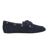 Marc Fisher Uleena Boat Shoe In Navy Suede V Uleena Mbl01 | Navy Suede