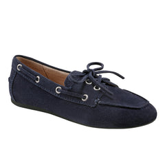 Marc Fisher Uleena Boat Shoe In Navy Suede V Uleena Mbl01 | Navy Suede