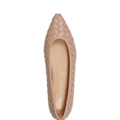 Marc Fisher Damaria Woven Flat | Natural Leather