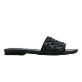 Marc Fisher Lecee Woven Flat Sandal | Black