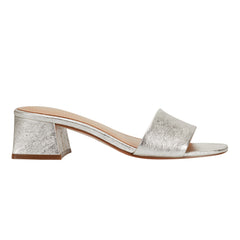 Marc Fisher Olysa Slide Dress Sandal | Platino Leather