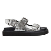 Marc Fisher Agenda Footbed Sandal | Silver