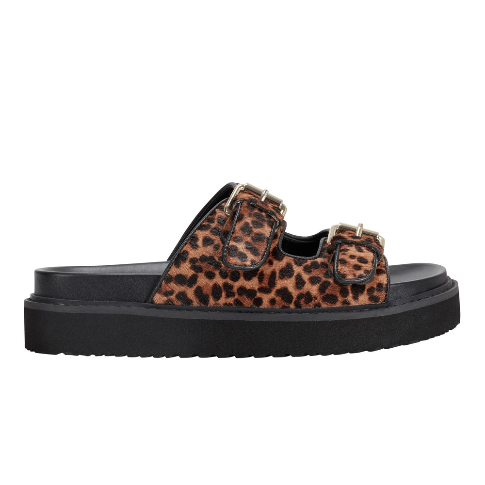 Marc Fisher Agusta Studded Slide Sandal | Leopard