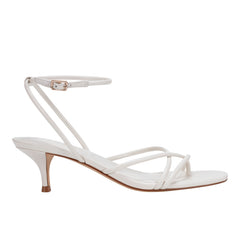 Marc Fisher Ballen Ankle Strap Sandal | White Leather