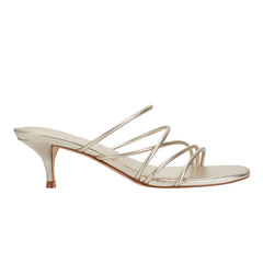 Marc Fisher Banna Strappy Dress Sandal | Gold Leather
