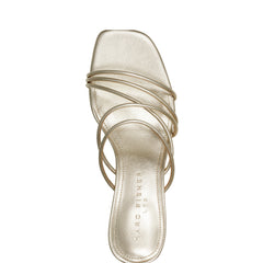 Marc Fisher Banna Strappy Dress Sandal | Gold Leather