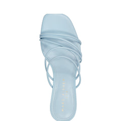 Marc Fisher Banna Strappy Dress Sandal | Light Blue Leather