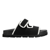 Marc Fisher Brinleys Footbed Sandal | Black/Cream