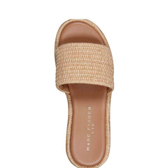 Marc Fisher Daylin Flatform Sandal | Natural Raffia