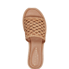 Marc Fisher Glynne Woven Flat Sandal | Brown