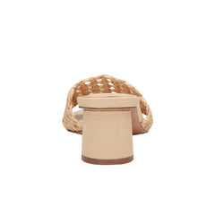 Marc Fisher Jazmine Dress Slide Sandal | Natural Raffia