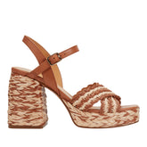 Marc Fisher Juliey Platform Sandal | Natural/Brown