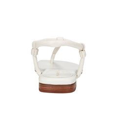 Marc Fisher Maycee Thong Flat Sandal | Chic Cream Leather